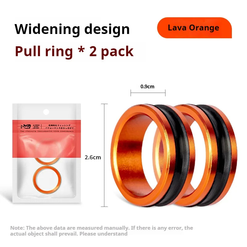 1pc/2pcs Alloy cable ring Fast line cutting Anti-slip Protect hands/fishing reel Tighten the leader knot fishing tools