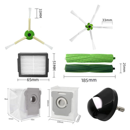 Main Brush Side Brush Hepa Filter Dust Bag Universal Wheel Spare Parts For iRobot Roomba i3 i4 i6 i7 i8 E5 E6 E7 j7 Accessories