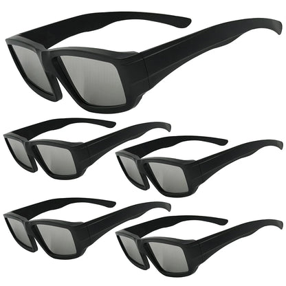 Safe Solar Eclipse Glasses Plastic Frame Professional Solar Viewer Shade For Direct Sun Observation Total Eclipse Eyewear