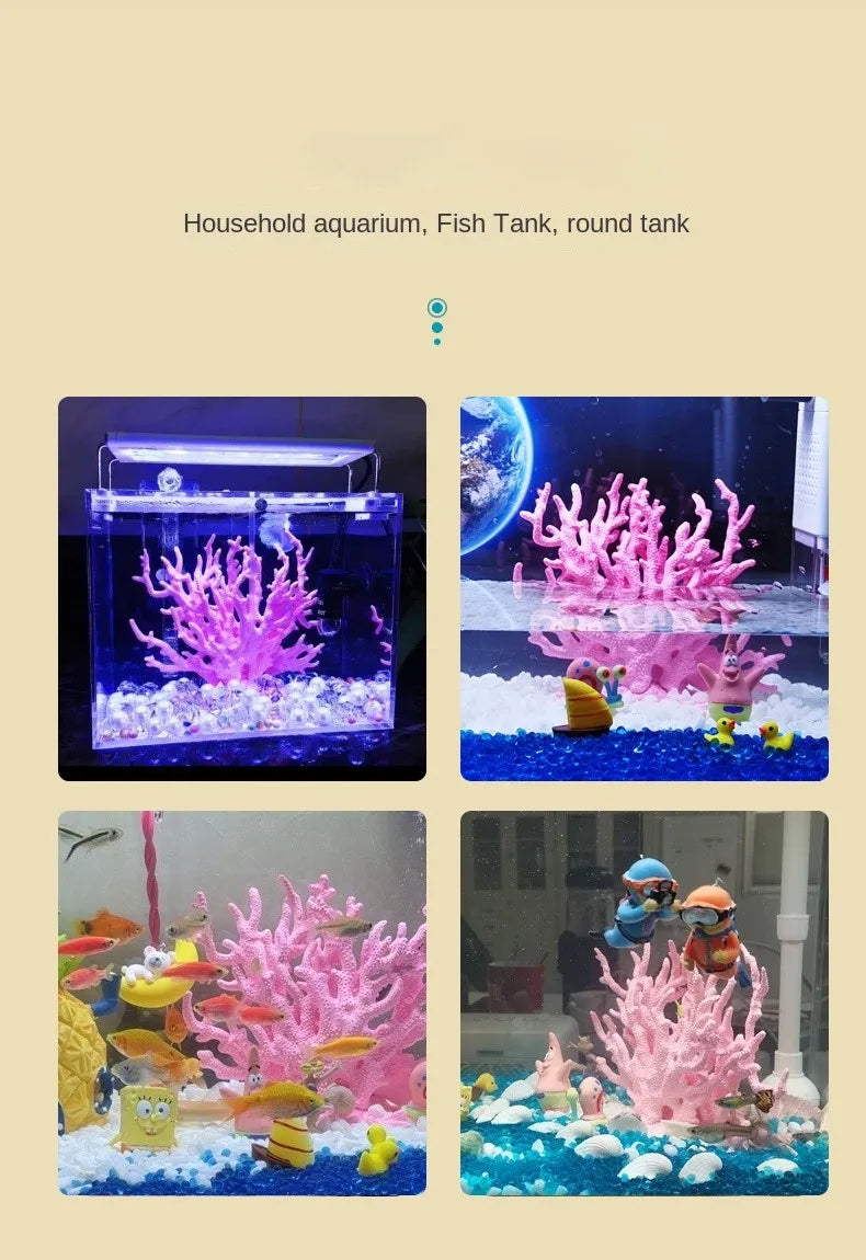 Fish Tank Aquascape Simulation Coral Water Plant Resin Fake Coral Aquarium Decorations Marine Hard Dead Coral Ornaments Undersea