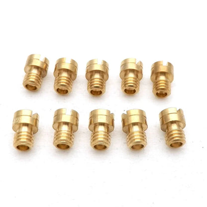 10pcs Carburetor Main Jets M4 for GY6 50cc 139QMB Motorcycle Scooter Mikuni Keihin Carburetor PZ19 Size from 30 to 145