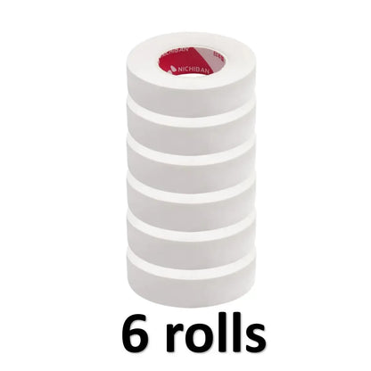 6 Rolls Japanese Insulating Tape for Eyelash Extension Lint Free Under Eye Pads Breathable Non-woven Tape Paper Eyelash Patch