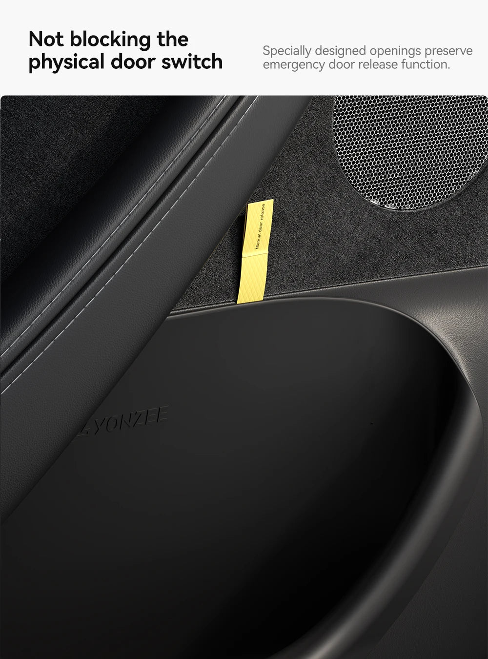 YZ For Tesla Model Y Juniper Model 3 Highland Door Side Storage Box Full-Cover Front and Rear Interior Storage Box Accessories