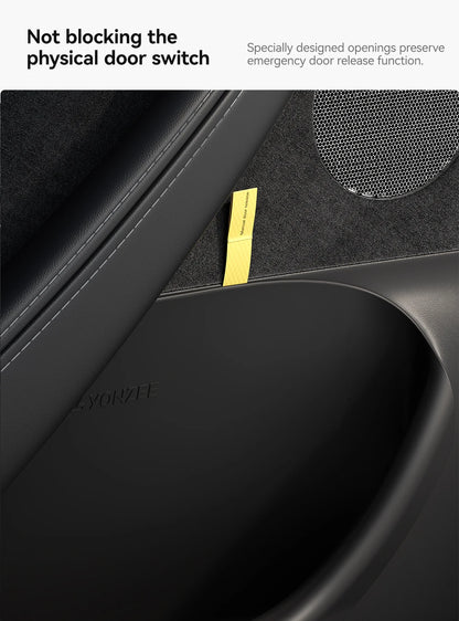 YZ For Tesla Model Y Juniper Model 3 Highland Door Side Storage Box Full-Cover Front and Rear Interior Storage Box Accessories