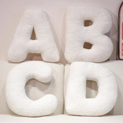 Cozy English Letters Pillow Sofa Cushion Living Room Decor 26 Letter Stuffed Doll Toy Kids Pillow Teaching Words Game Kid Toy