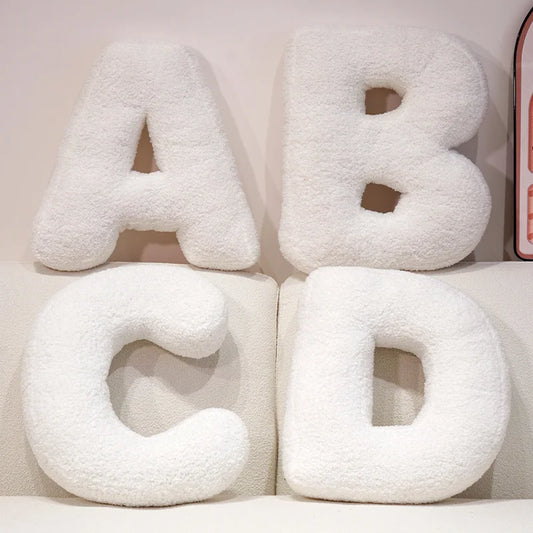 Cozy English Letters Pillow Sofa Cushion Living Room Decor 26 Letter Stuffed Doll Toy Kids Pillow Teaching Words Game Kid Toy
