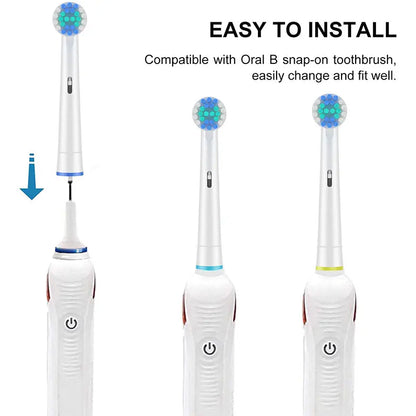 Replacement Toothbrush Heads Compatible with Oral B Professional Electric Brush Heads 1000 1500 3000 6000 7000 7500 8000