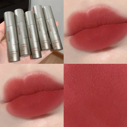 Single Velvet Matte Mist Lip Gloss,Waterproof Non-Stick Cup Lip Glaze Smudge Proof Not Fade Liquid Lipstick