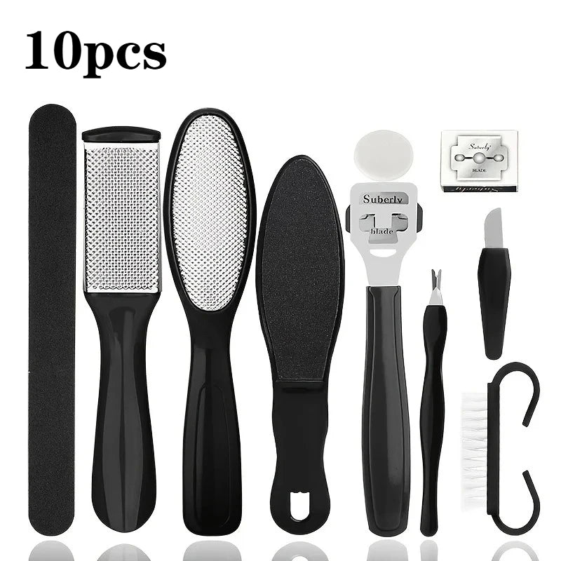 Professional Heavy-Duty Toenail Clipper Set for Ingrown & Thick Toenails,Smooth Feet with Stainless Steel Foot Care Tools
