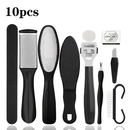 Professional Heavy-Duty Toenail Clipper Set for Ingrown & Thick Toenails,Smooth Feet with Stainless Steel Foot Care Tools