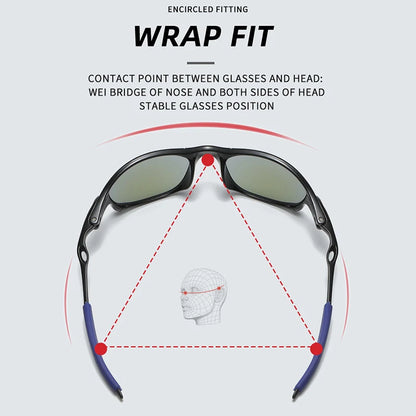Colorful Sport Sunglasses Sun Glasses Goggles UV400 Windproof Sunglasses For Men Women Retro De Sol Masculino