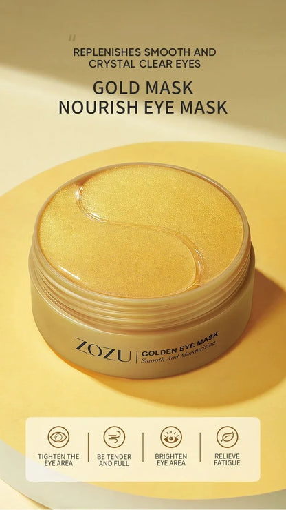 60/120 Pieces Eye Mask Avocado Gold Moisturize Firming Improve Eye Bags Eye Patches Anti Wrinkle Eye Patches for Dark Circles