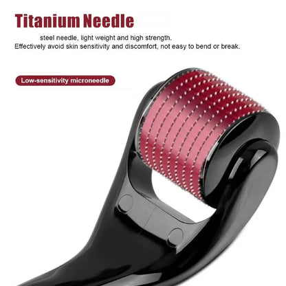 0.25mm Professional Microneedle Roller, 540 Titanium Microneedle Facial Skincare Beauty Massage Micro Grinding Tool, Massage