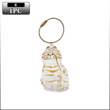 Pet Hair Keepsake Memorial Bottle for Cat Fur Transparent Storage Container for DIY Decoration Gift for Pet Lovers Home Display