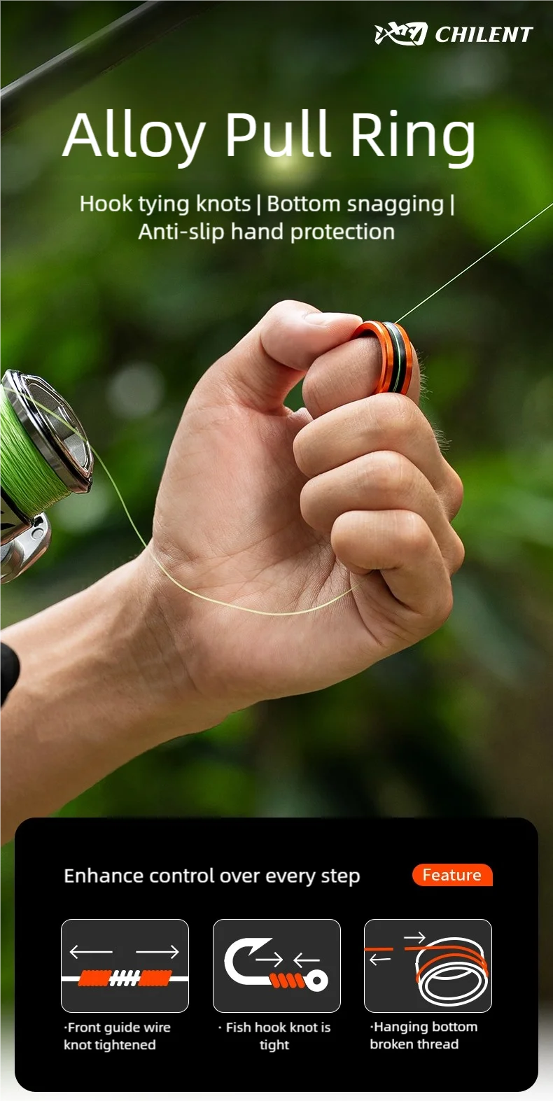 1pc/2pcs Alloy cable ring Fast line cutting Anti-slip Protect hands/fishing reel Tighten the leader knot fishing tools