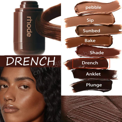 Rhodeskin Contour Stick Waterproof Bronzer Natural Finish Nose & Jawline Contouring Pocket Gift for Women Daily Party Makeup