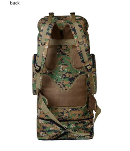 Homefish 80L/100L Large Mountaineering Backpack Outdoor Climbing Bag Tactical Rucksack Hiking Camping Travel Backpack