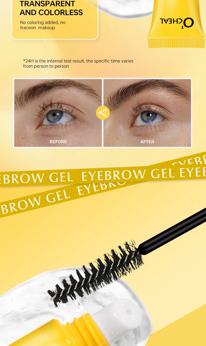 O'CHEAL 3D Eyebrow Gel Colorless Transparent Create Natural Eyebrows Quick-dry Waterproof Long-lasting Thick Full Eyebrow Makeup
