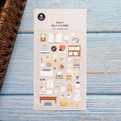 Korean Import Suatelier Travel Home Life Study Friend Stickers Scrapbooking Diy Journaling Diary Stationery Sticker School Gift