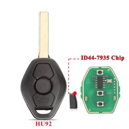 jingyuqin EWS Sytem Car Remote Key for BMW E38 E39 E46 X3 X5 Z3 Z4 1/3/5/7 Series 315/433MHz ID44 Chip Keyless Entry Transmitter