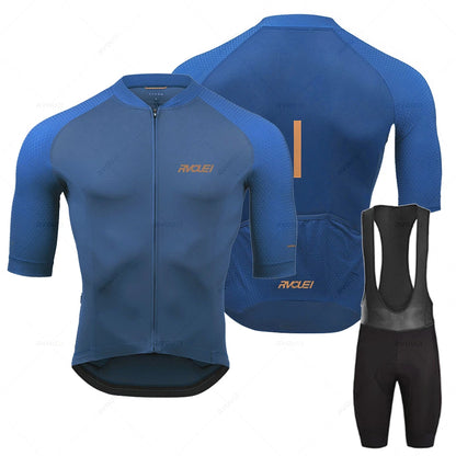 2027 Rvouei Pro Team Bicycle Clothing Men New Road Bike Wear Racing Clothes Breathable Cycling Jersey Set Ropa Ciclismo Maillot