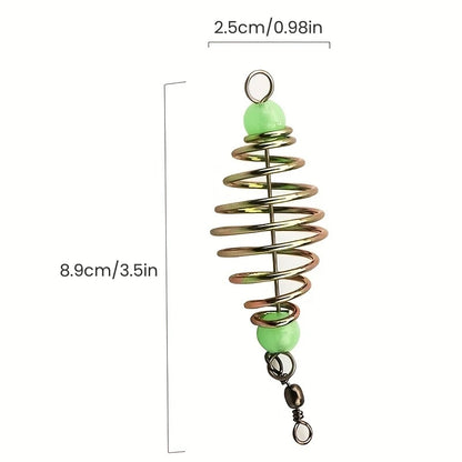 5Pcs Spring Feeder Basket Fishing Bait Trap Cage Holder Lure Bait Cage for Carp Fishing Tackle Accessories Easy Bait Loading