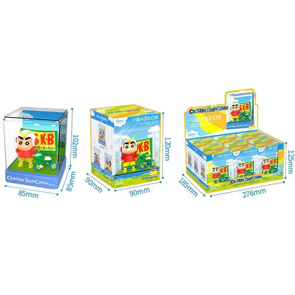 Crayon Shin-Chan Action Kamen‌ Kazama Tōru Bochan Anime Figure Model Doll Colorful Daily Iife Micro Scene Blind Box Toys Gifts
