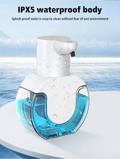 New Wall Mounted Automatic Soap Dispenser Foam Smart Hand Washing Machine 500ml Liquid Rechargeable Bathroom Induction Sensor