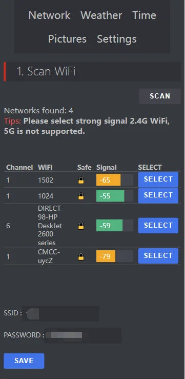 GeekMagic Ultra Smart WiFi Weather Forecast Station Bed Clock for Desktop Decoration, photo Album with Gif Animation