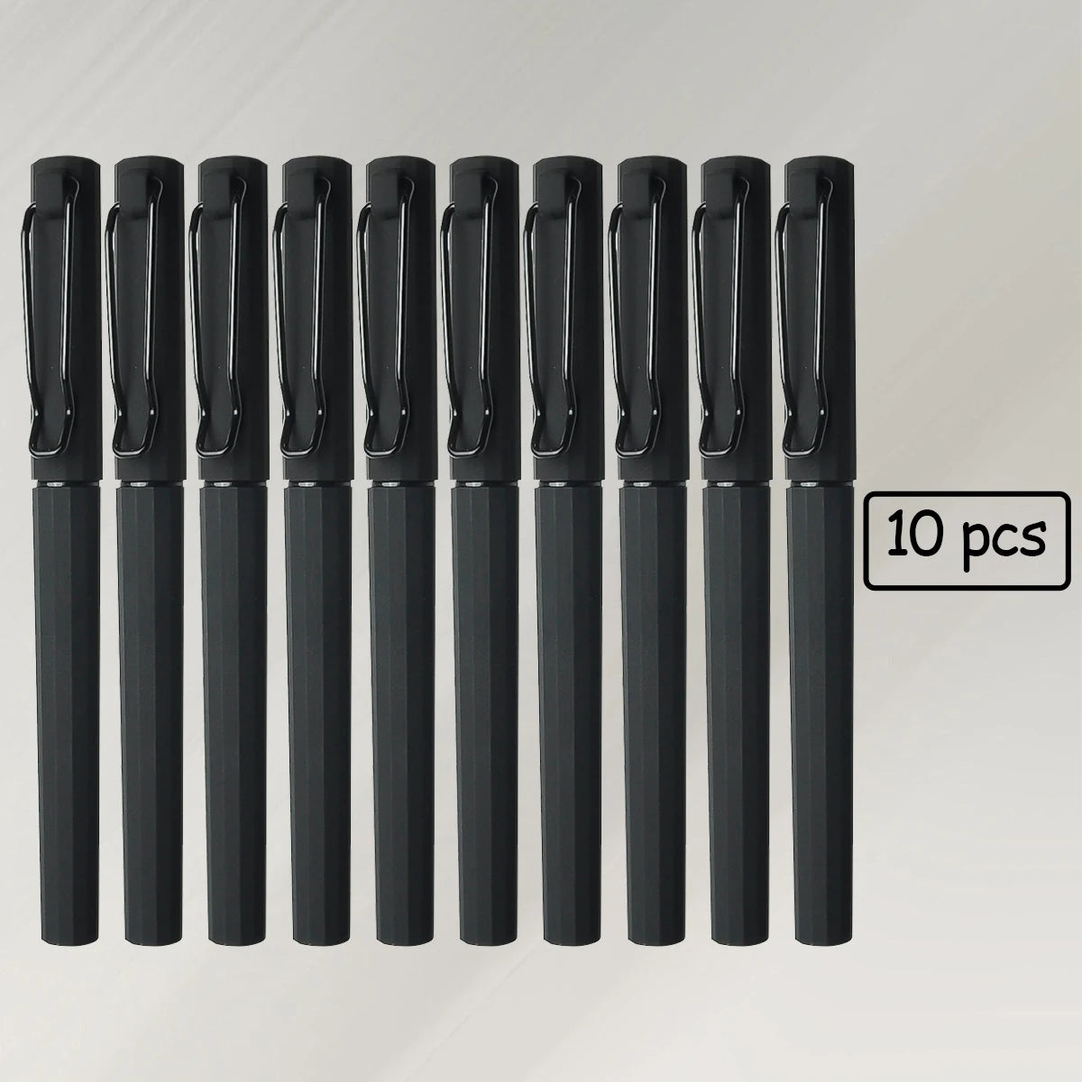 WQN-2/5/10PCS Simple Black Gel Pens, Smooth Writing, Comfortable to Hold, Signature Pens for School and Office Supplies