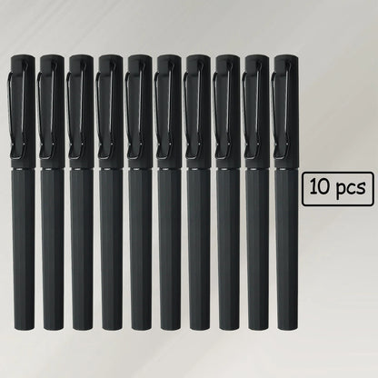 WQN-2/5/10PCS Simple Black Gel Pens, Smooth Writing, Comfortable to Hold, Signature Pens for School and Office Supplies