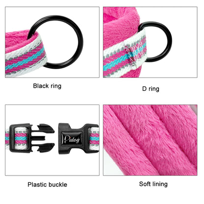Warm Dog Harness Vest Winter Dog Harnesses Soft Padded Pet Training Harnesses Vests Adjustable For Small Large Dogs Bulldog Pug