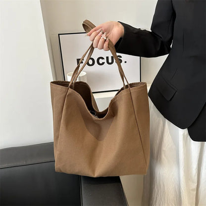 HOMEFISH  Large Capacity  Shopper Totes High Quality Eco Reusable Grocery Handbag For Women Travel Shoulder Bags Daily Pouch
