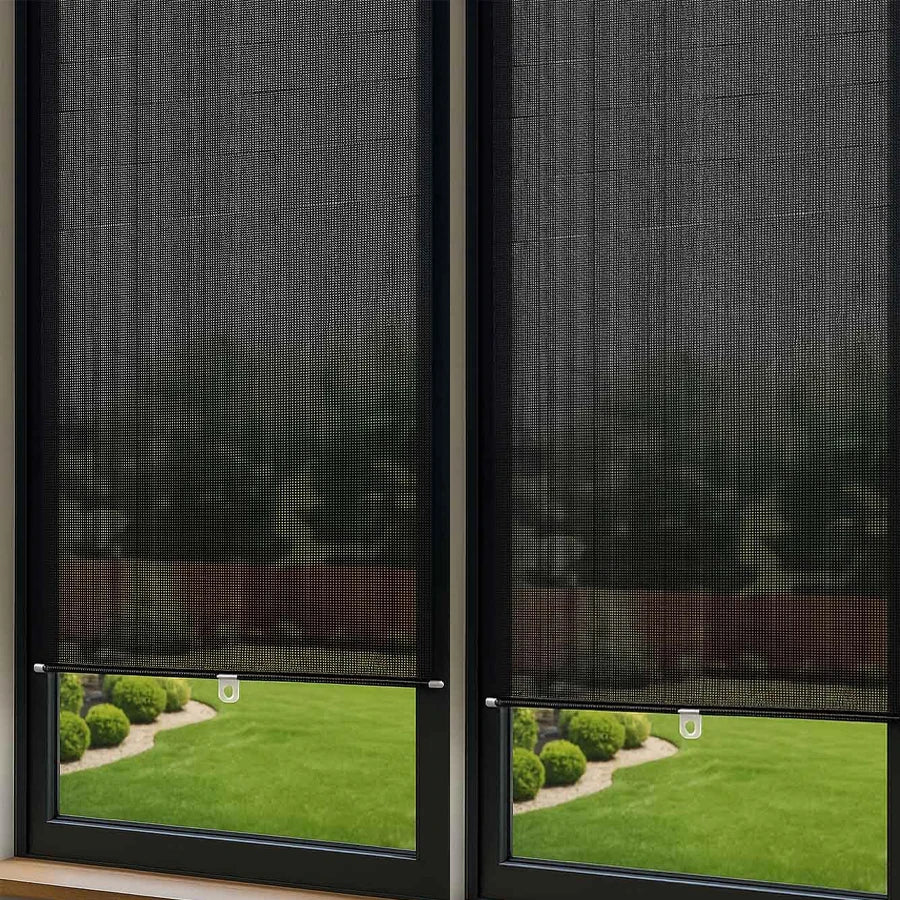 Roll Curtain Blackout Roller Blind Movable Terrace Blinds Curtains Inner Shutter Window Shades No Drill Cellular Shade Opaque
