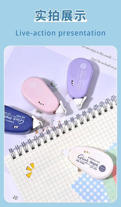 Journamm 6m*6mm Double Sided Adhesive Dots Glue Tape DIY Scrapbooking Collage Photo Album School Stationery Supplies Roller Tape