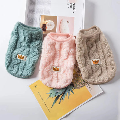 Soft Cozy Cat Clothes Autumn Winter Warm Fleece Sweatshirt for Small Dogs Puppy Kitten Jacket Coat Pet Sphynx Costume Sweater