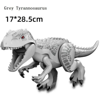 Jurassic World Brutal Raptor Building Blocks Dinosaur Model Tyrannosaurus Indominus T-Rex Assemble Educational Toy For Kids Gift