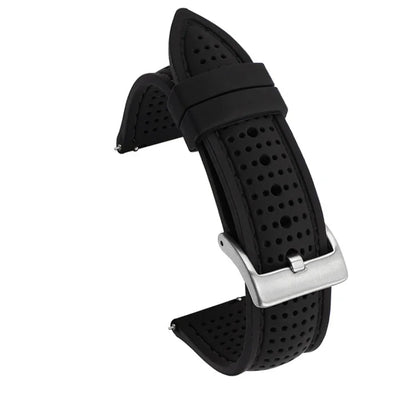 Soft Silicone Rubber Watch Strap 20mm 22mm 24mm Men Women Sport Waterproof Breathable Wrist Band Quick Release Bracelet