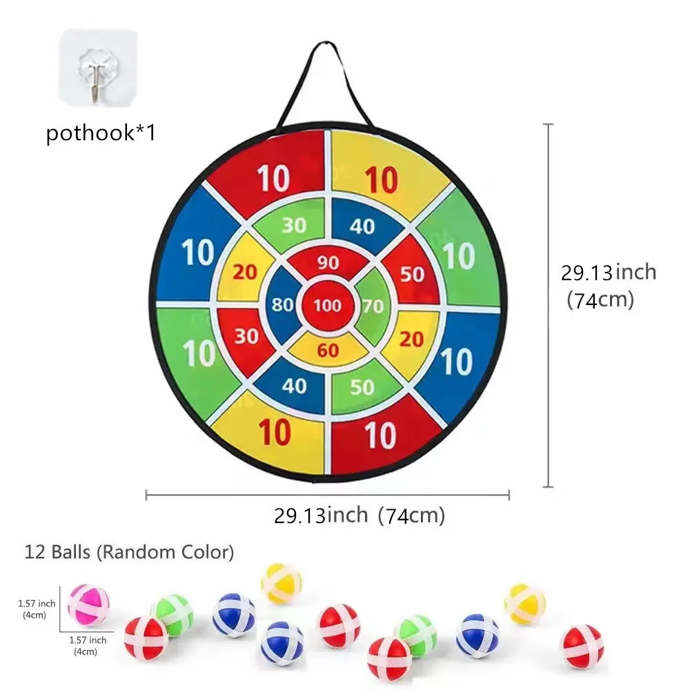 Children with Sticky Ball Large Dart Board Family Interactive Game Educational Arithmetic Indoor/Outdoor Sports Toys Gift