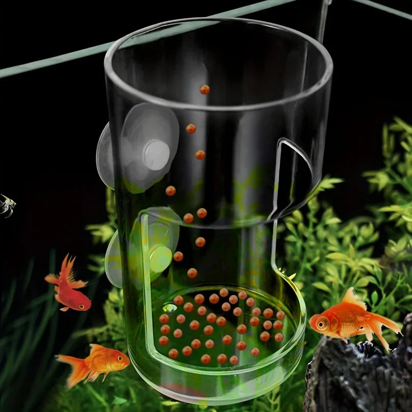 Non-Slip Aquarium Feeder Ring - Essential Fish Feeding Supplies, Floating Food Feeder Square/Round for Fish Tank