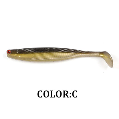 NEW Supercontinent ShadTeez T-tail 50mm 70mm 100mm Pike Zander Predator Fishing 3D Eyes Soft Lure Fishing Lures