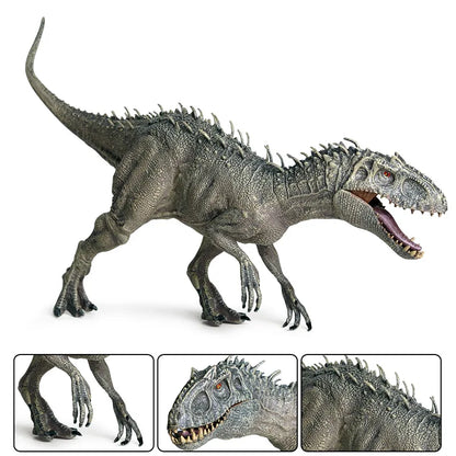 Oenux Jurassic Dinosaur Spinosaurus Indominus Rex Action Figures Open Mouth Tyrannosaurus Animals Model Collection Kid Toy Gift