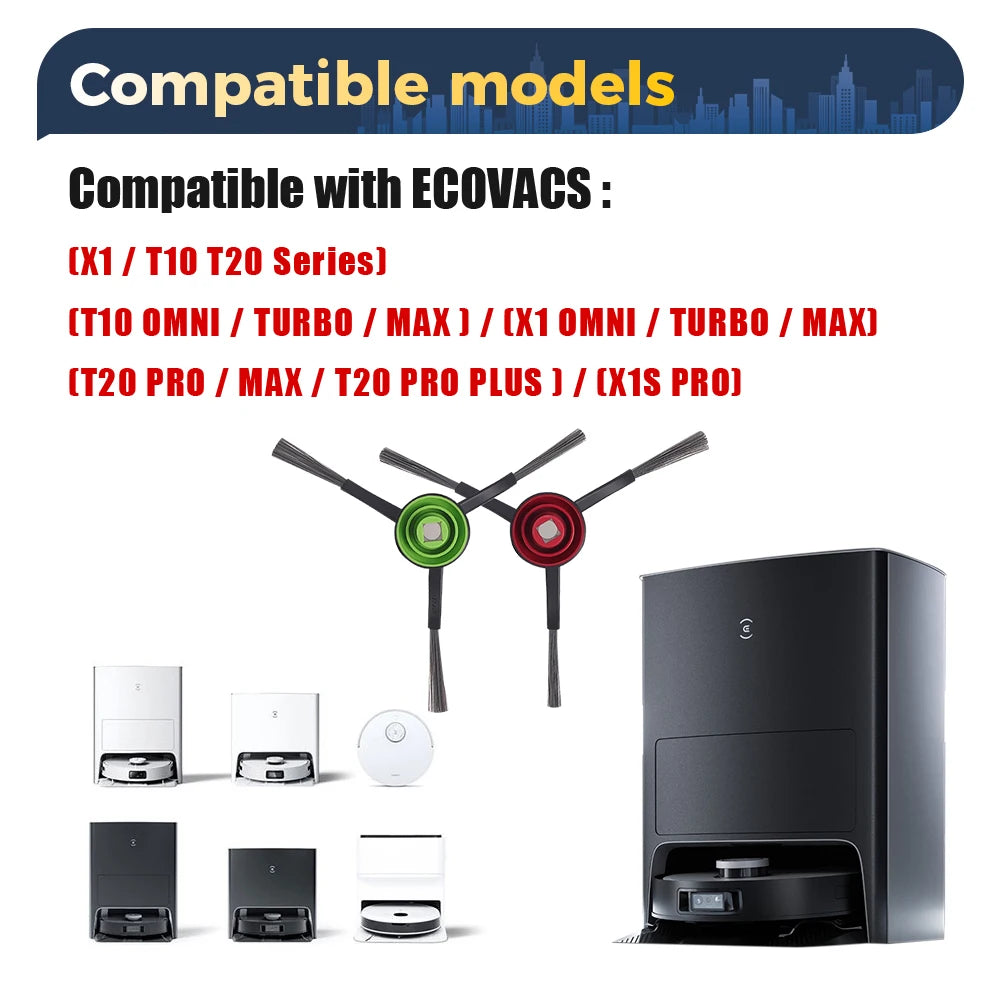 Accessories For ECOVACS Deebot T8 AIVI N8 Pro AIVI N9 N10 N10 Plus Side Brush,Main Brush,  Filter, Dust Bag,Hepa Filter