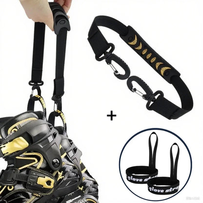 1Pc Roller Skate Shoe Lifter Ski Boot Strap Portable Inline Skate Straps Ice Skates Carrying Straps Winter Skiing Accessorie Set