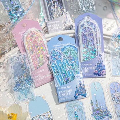 4Style 10pcs/pack Shell Light PVC Bookmark Streamer Dream High Value Ins Fresh Reading Mark Card Decoration Student Stationery