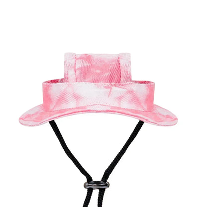 Small Dog Cat Hats Cat Cowboy Hat with Ear Holes Tiny Pet Birthday Party Costume Cat Headwear Puppy Dog Kitten Hat Chihuahua Cap