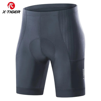 X-TIGER  Cycling Shorts Men Double Arrow Cushion Pad MTB Road Anti Slip Bike Shorts 7 Hours Ride Breathable Lycra Shorts
