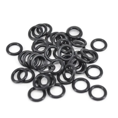 50pcs Rubber O Rings Black for Fishing Bite Alarms, Rod Pods, Bars Fishing Accessories