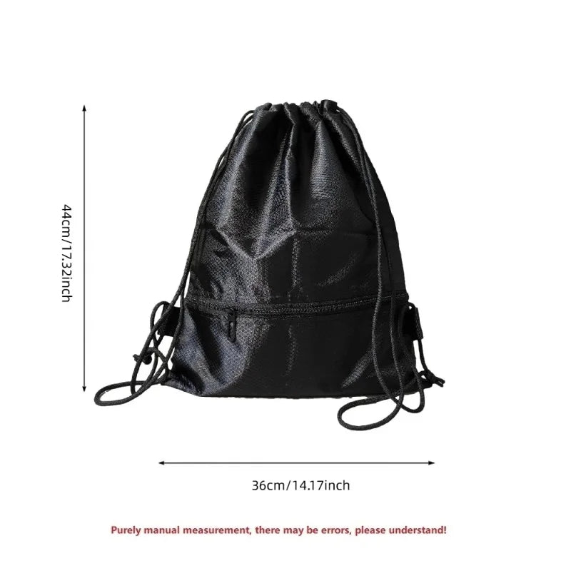 Foldable Drawstring Backpack, Lightweight, Simple and Fashionable Sports Backpack, Unisex