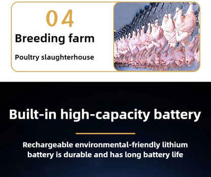 Portable Electric Chicken Plucker Fully Automatic Handheld Poultry Feather Removal Tool for Duck Goose Quail Defeathering
